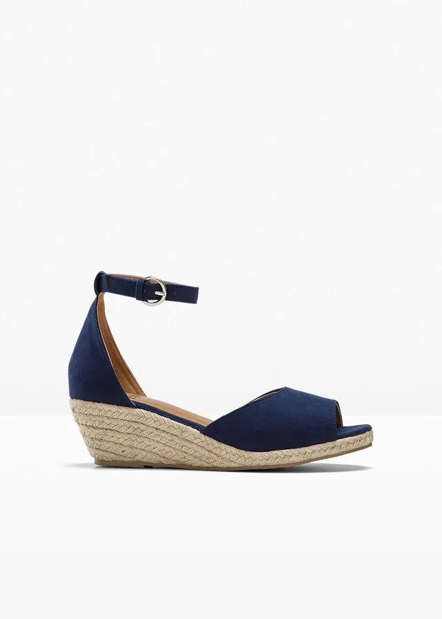 Sandalias de cuña Azul