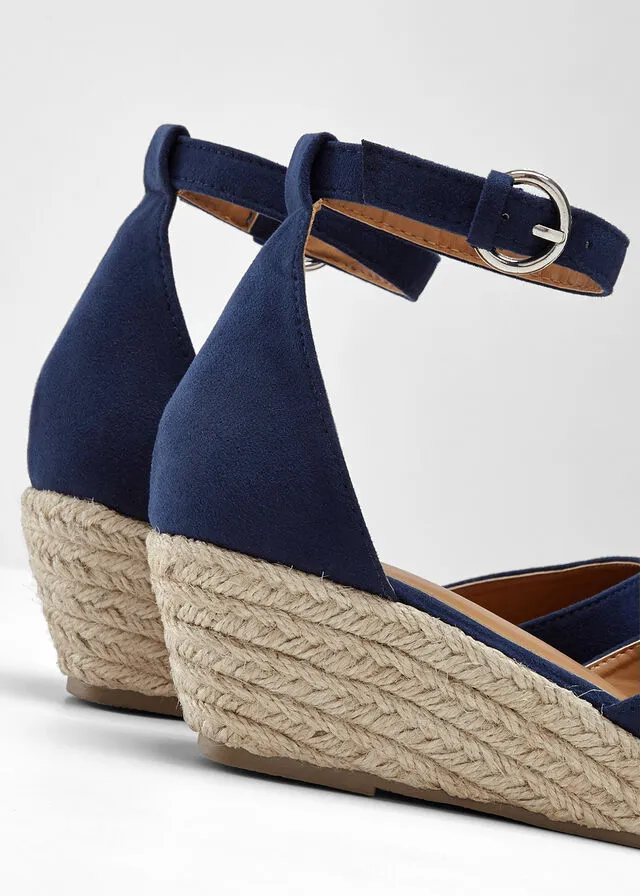 Sandalias de cuña Azul