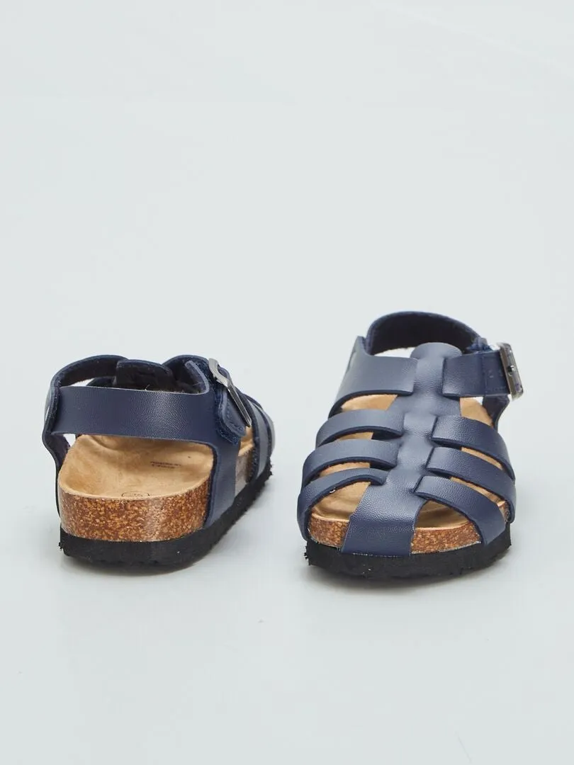 SANDALIAS DE TIRAS  AZUL