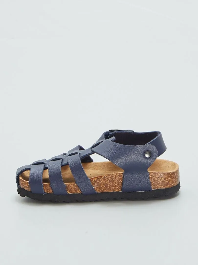 SANDALIAS DE TIRAS  AZUL