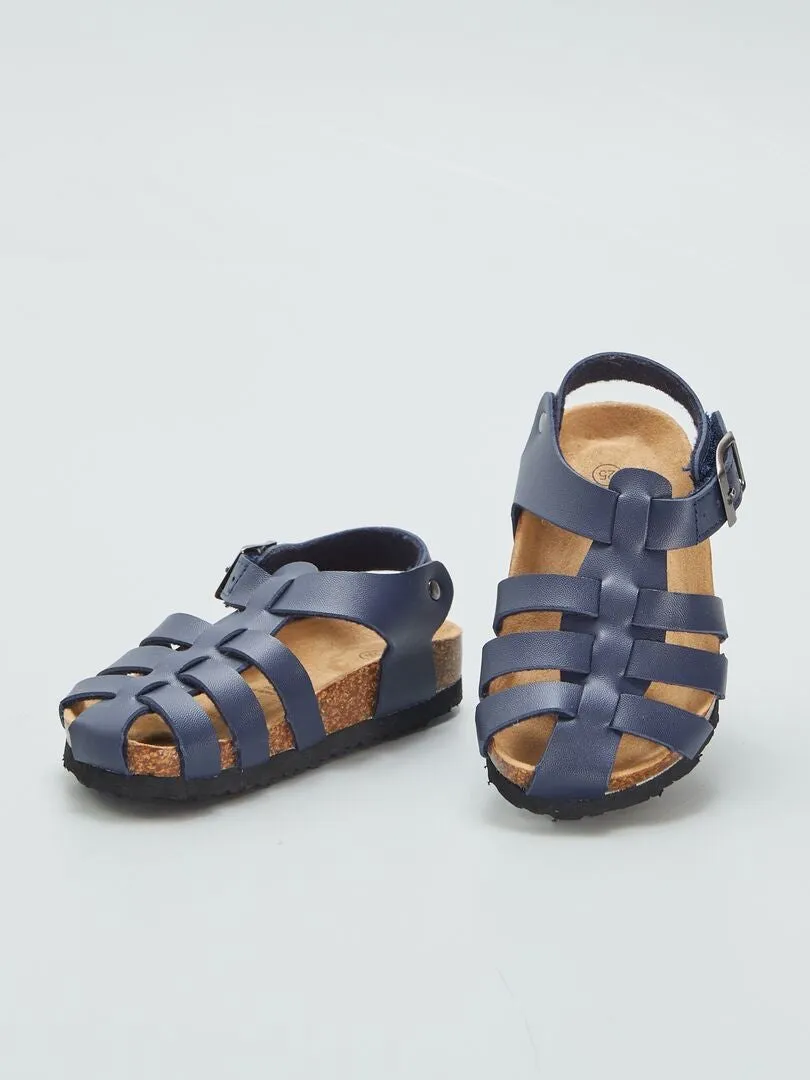 SANDALIAS DE TIRAS  AZUL