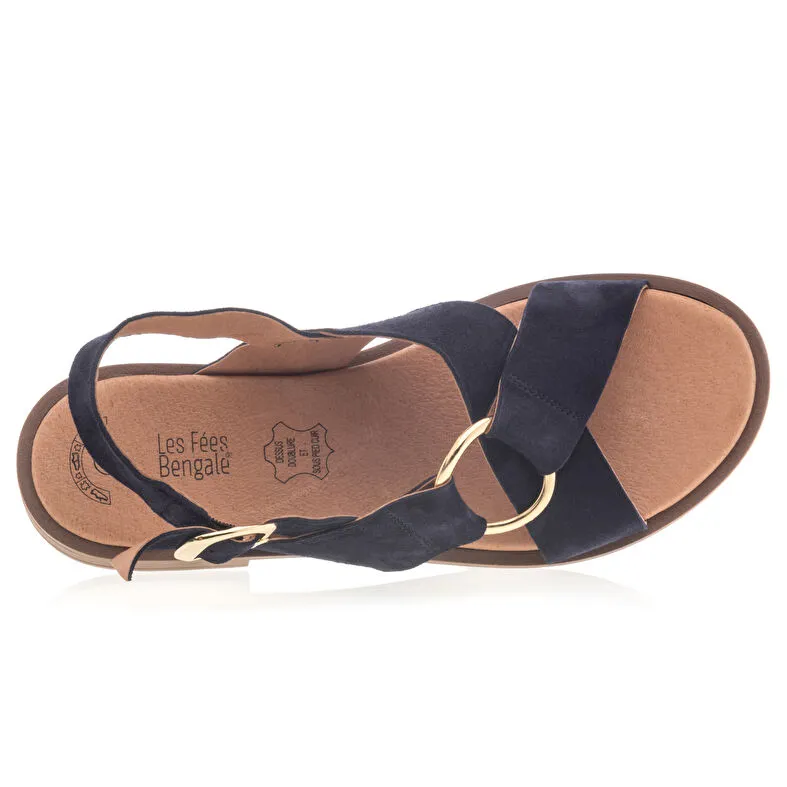 Sandalias/ descalzo mujer azul