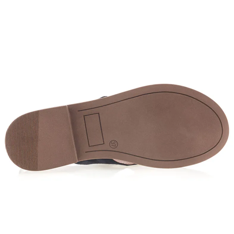 Sandalias/ descalzo mujer azul
