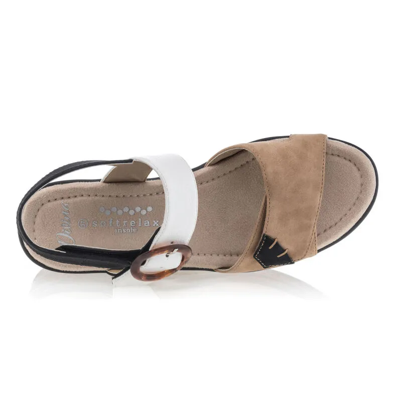 Sandalias mujer beige