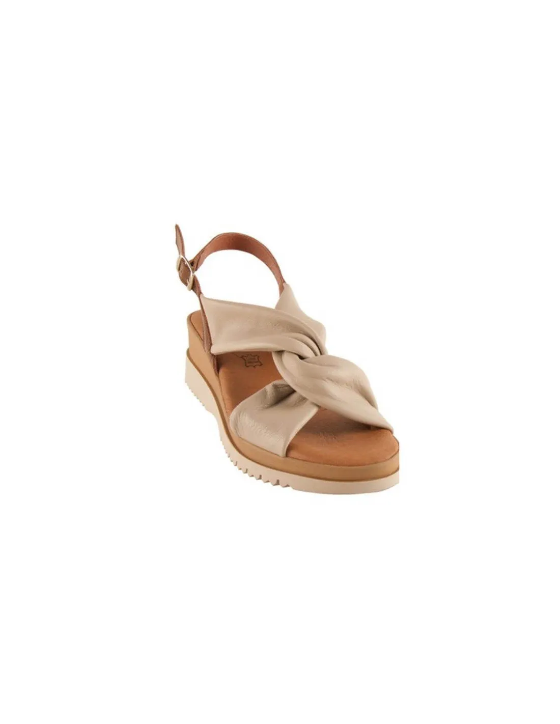 Sandalias mujer piel tubular