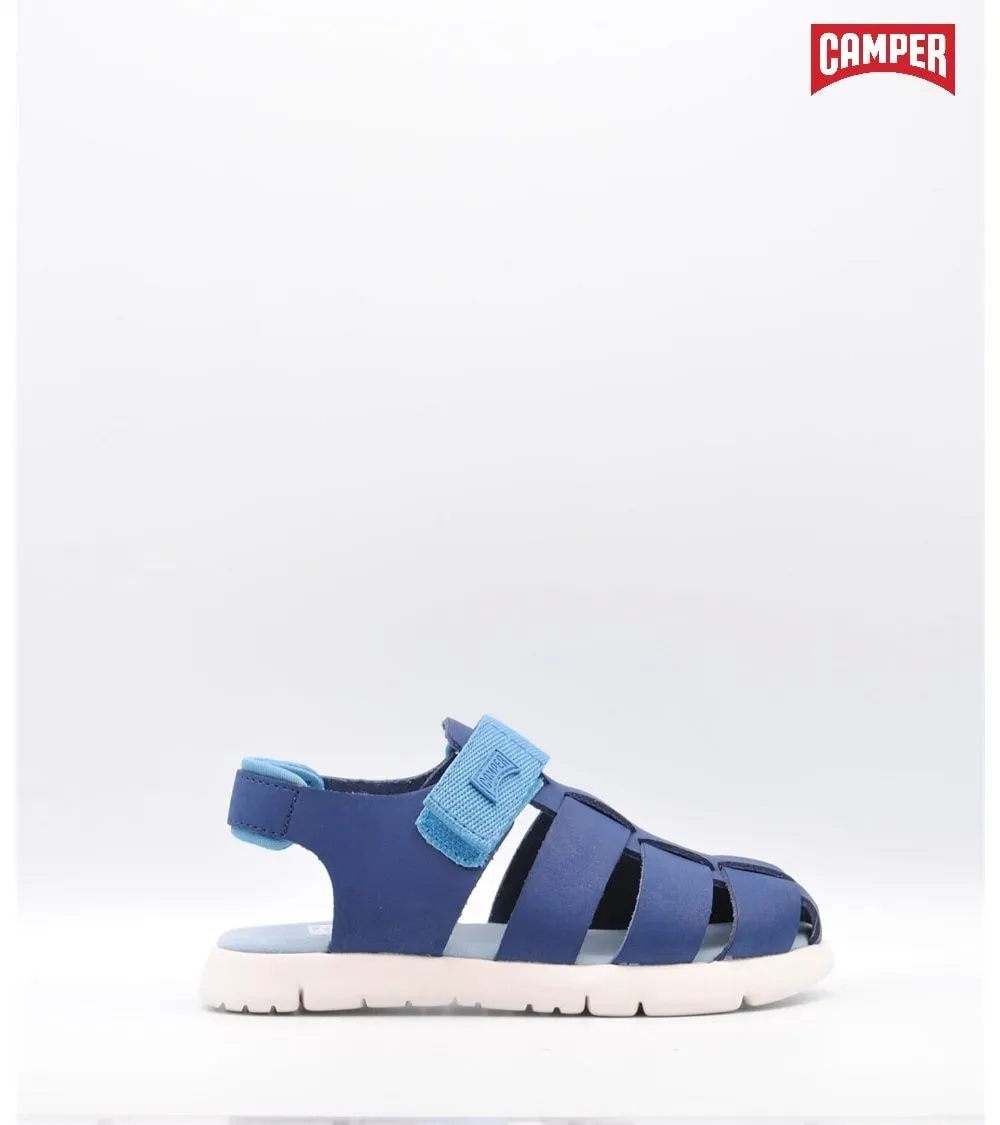 SANDALIAS NIÑO CAMPER ORUGA VELCRO AZUL