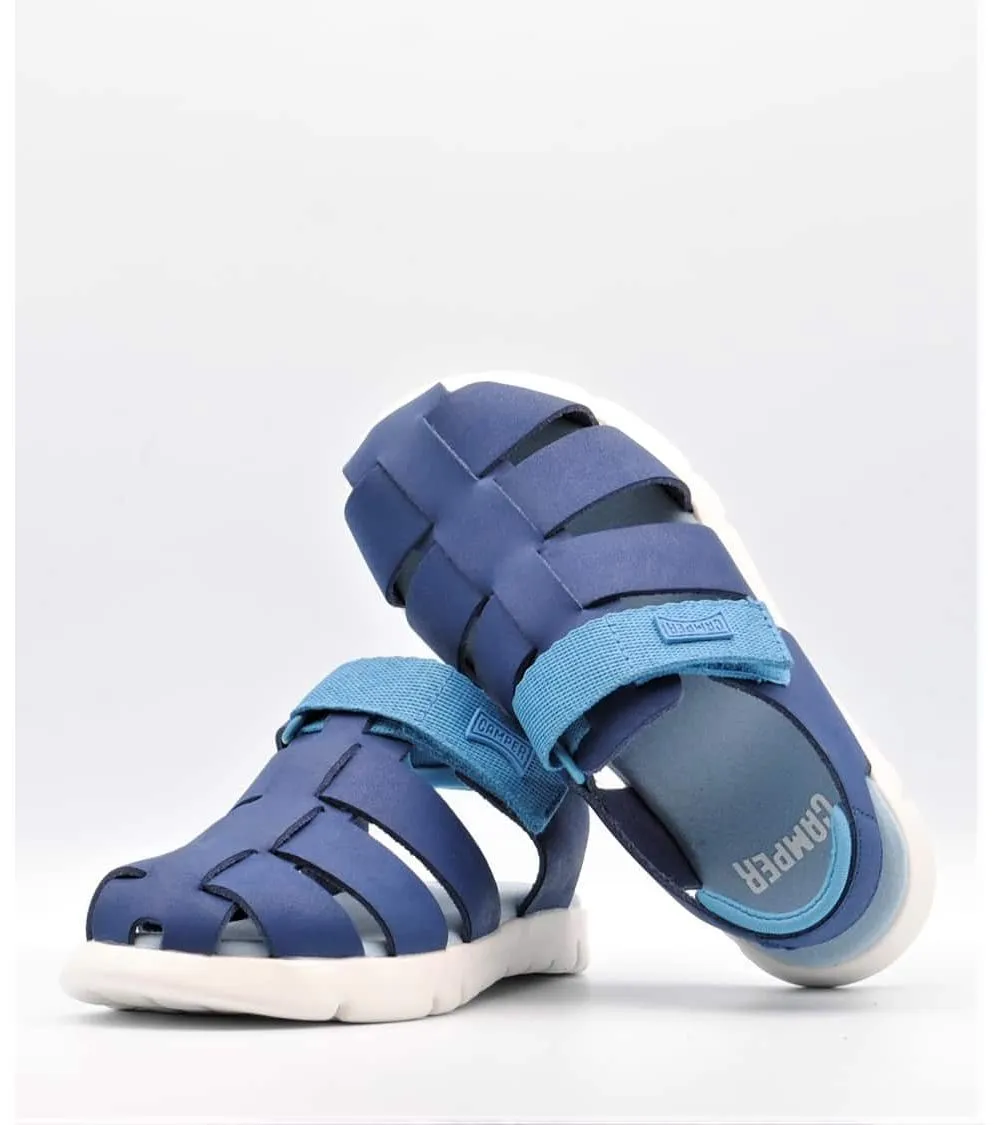 SANDALIAS NIÑO CAMPER ORUGA VELCRO AZUL
