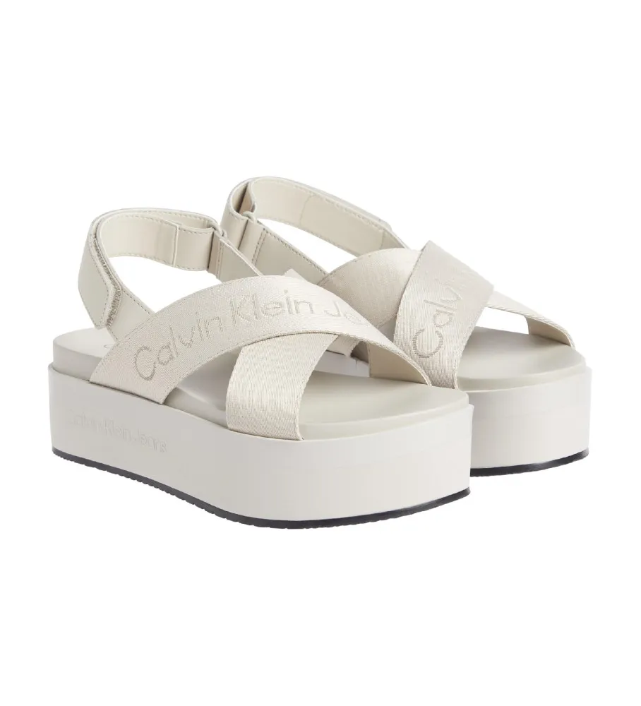 Sandalias Sling beige