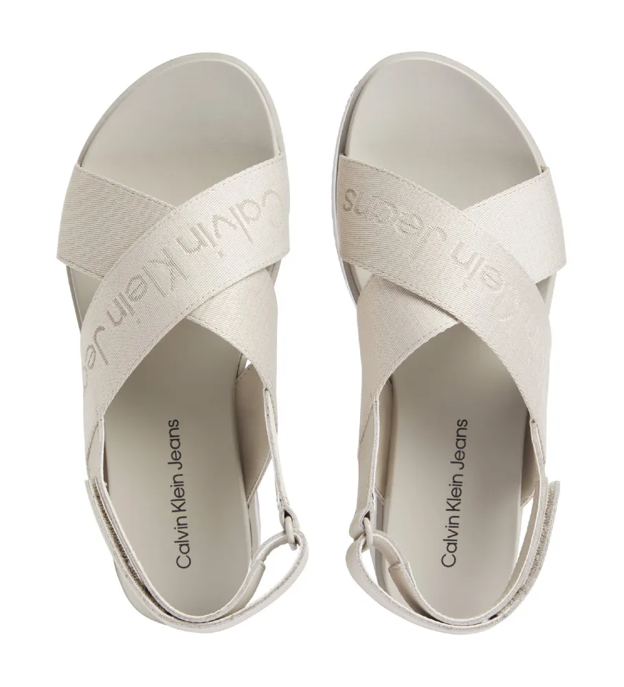 Sandalias Sling beige