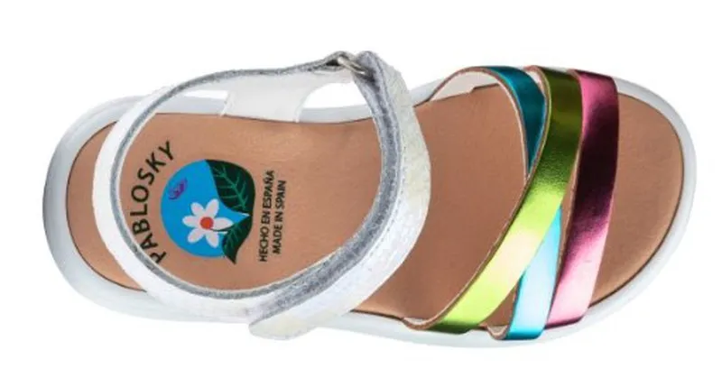 Sandalias Y Zue Pablosky 429704 piel combinados