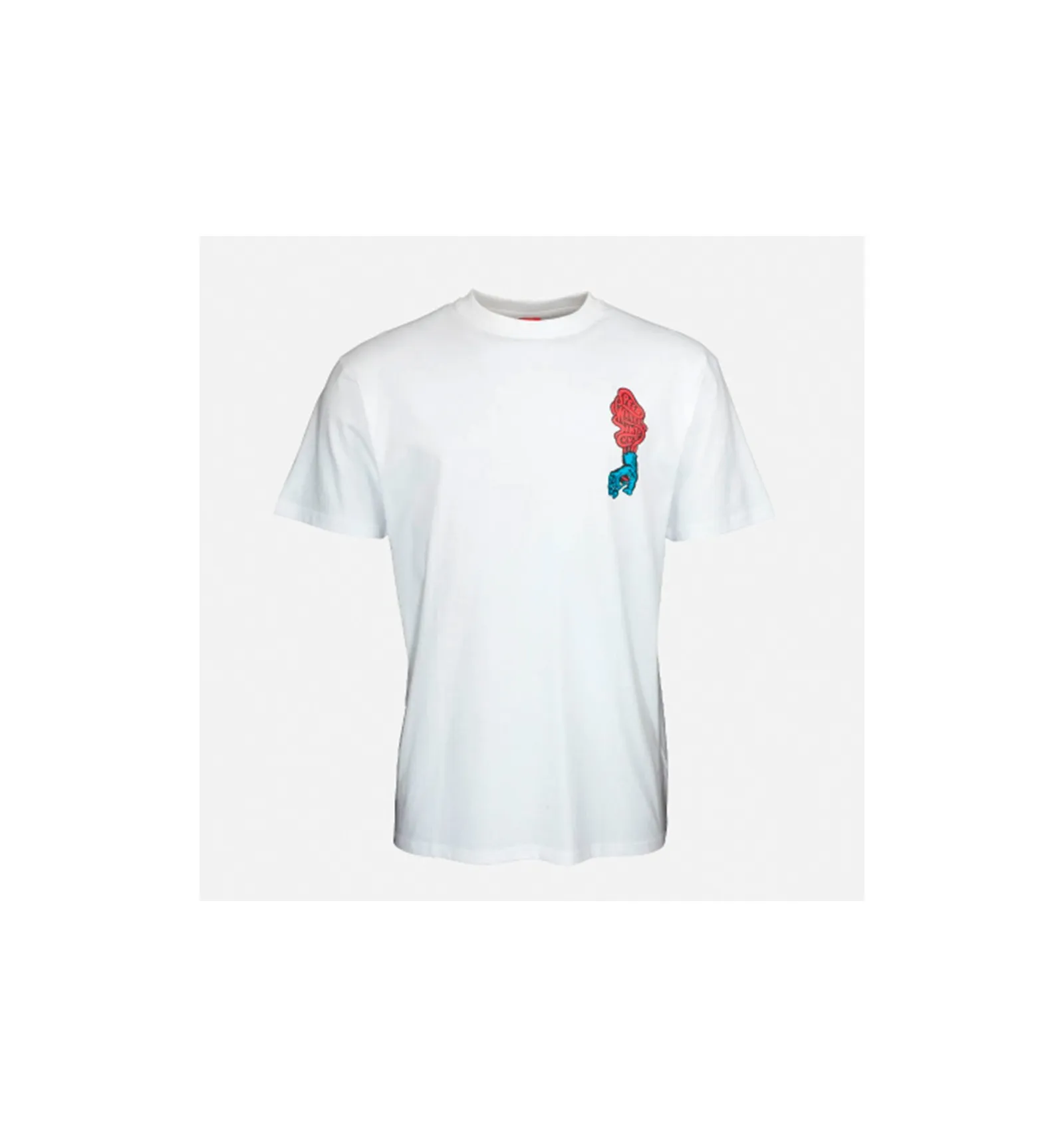 SANTA CRUZ TEE SCREAMING HAND WHITE