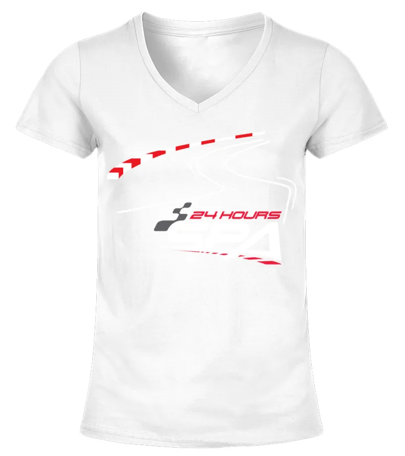 Spa Francorchamps Spa Total 24 Hour RacetrackBK Camiseta cuello pico Mujer