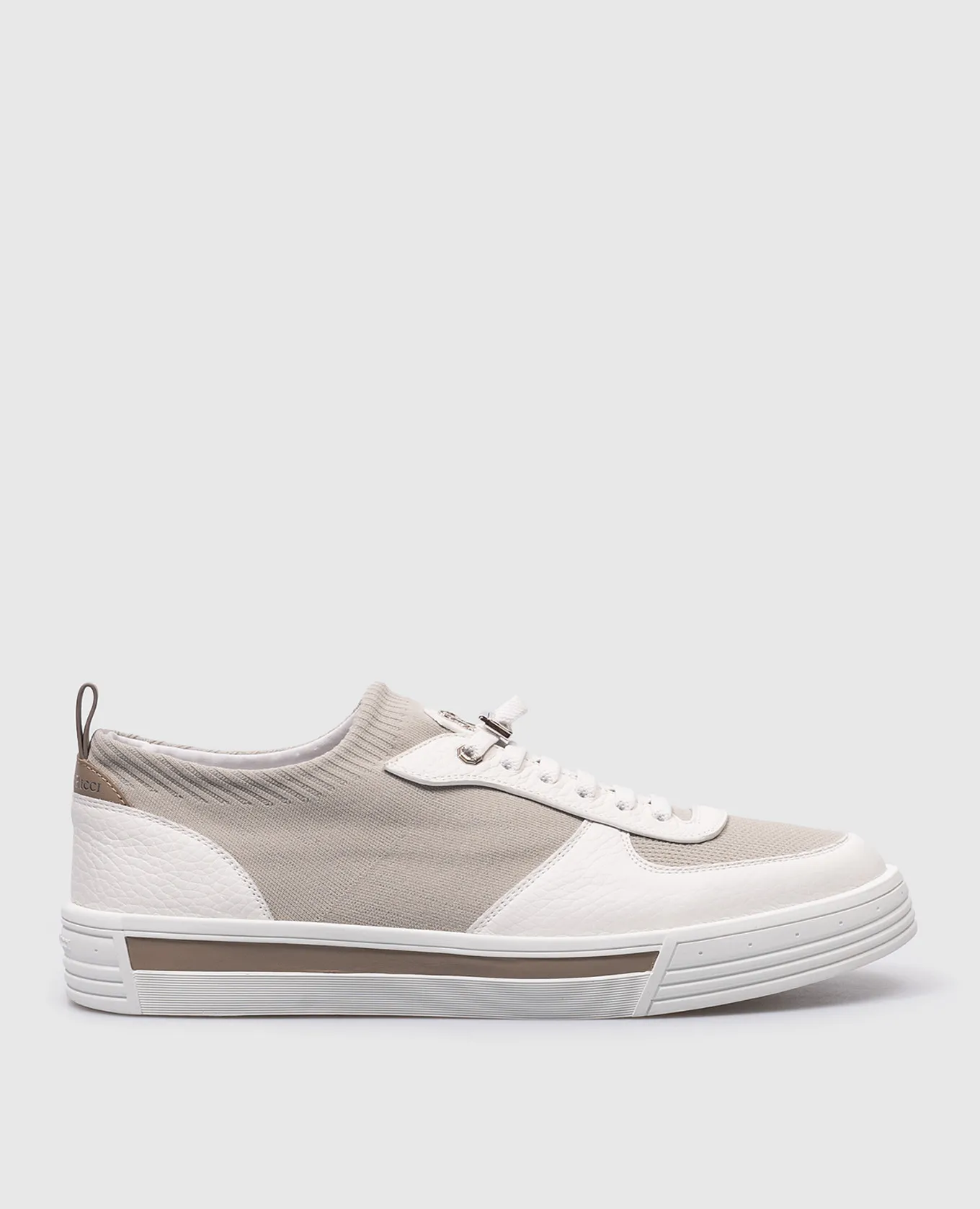Stefano Ricci Gray combo trainers with logo