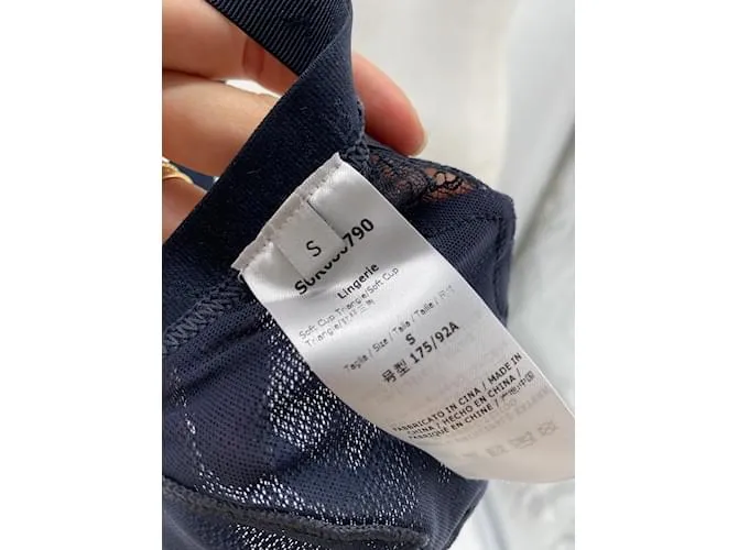 Stella Mc Cartney Camiseta de lencería STELLA MCCARTNEY.  Cordón Azul marino 