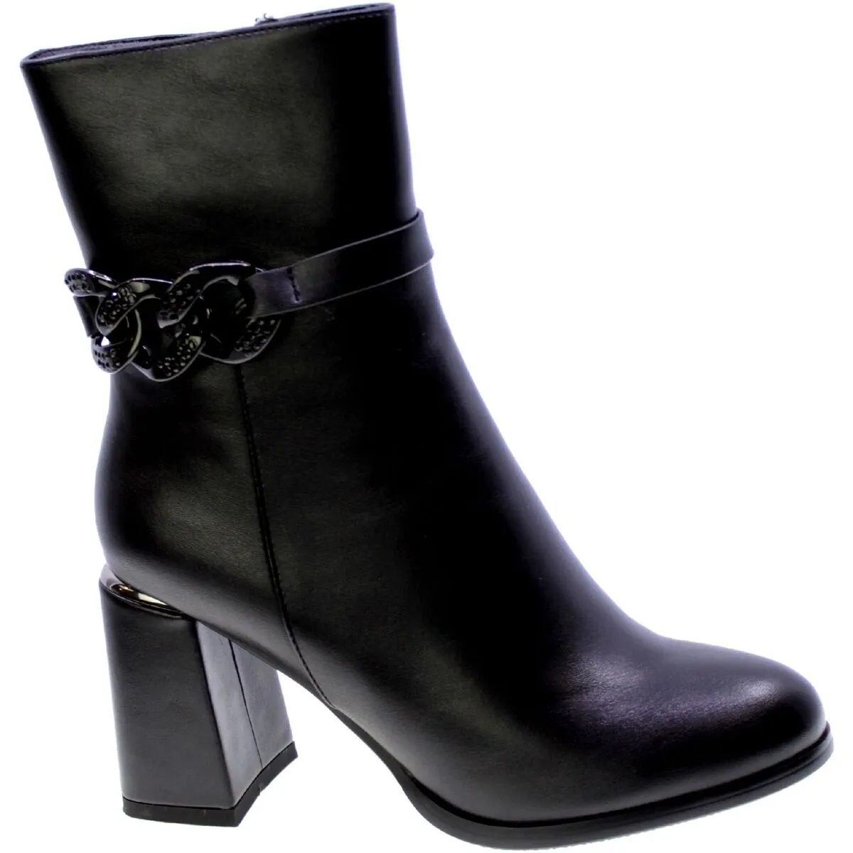STIVALETTO TRONCHETTO DONNA NERO MJ1076C9931