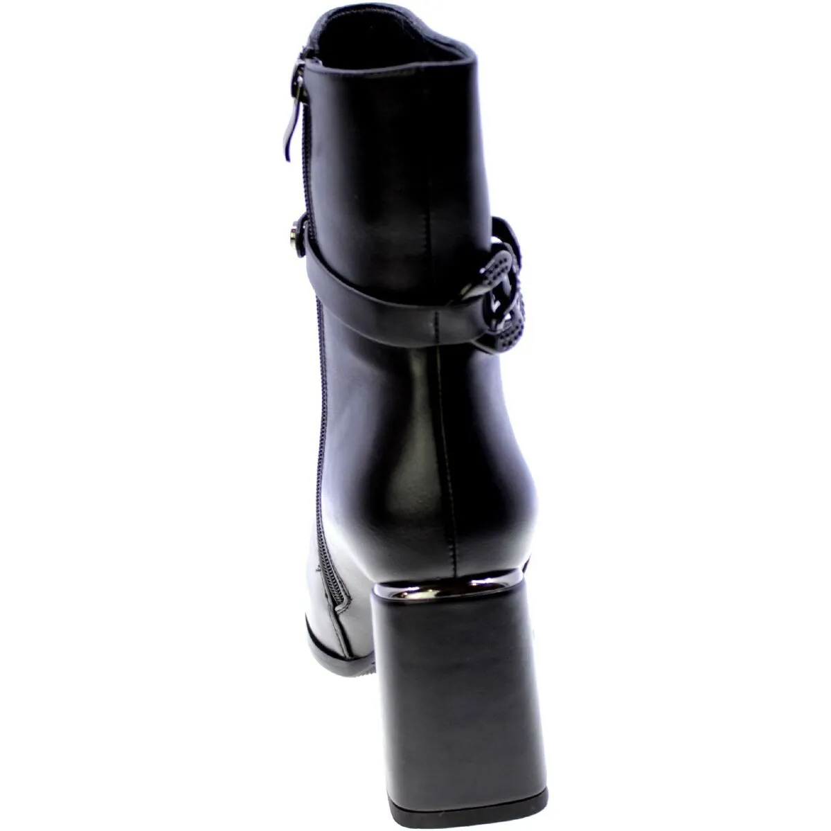 STIVALETTO TRONCHETTO DONNA NERO MJ1076C9931