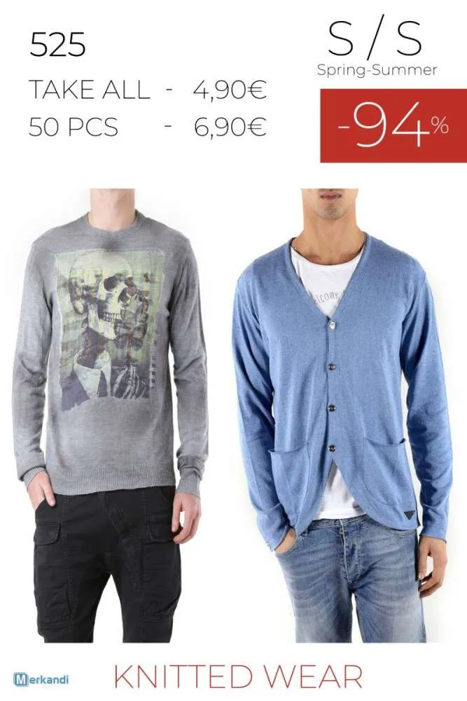 STOCK SUDADERAS DE HOMBRE 525 S/S