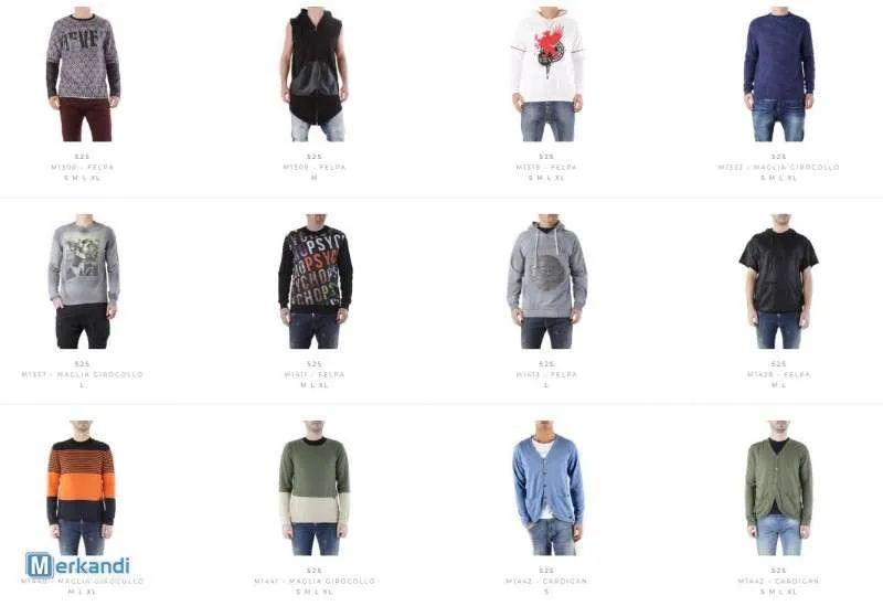 STOCK SUDADERAS DE HOMBRE 525 S/S