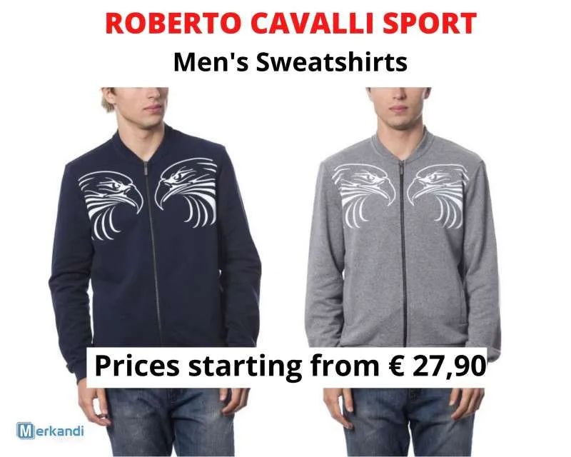 STOCK SUDADERAS DE HOMBRE ROBERTO CAVALLI SPORT