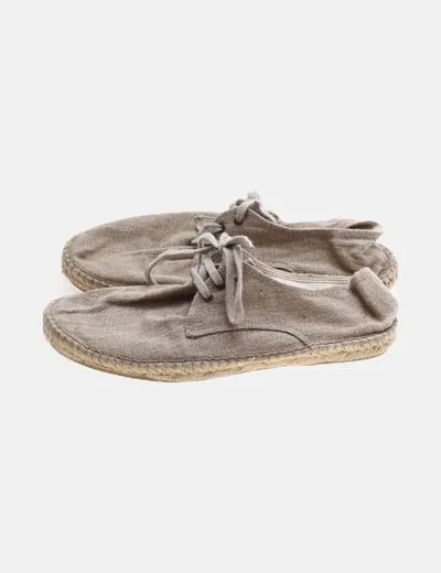 STRUTS Zapatilla de lino beige