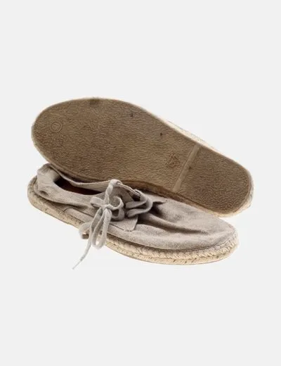 STRUTS Zapatilla de lino beige
