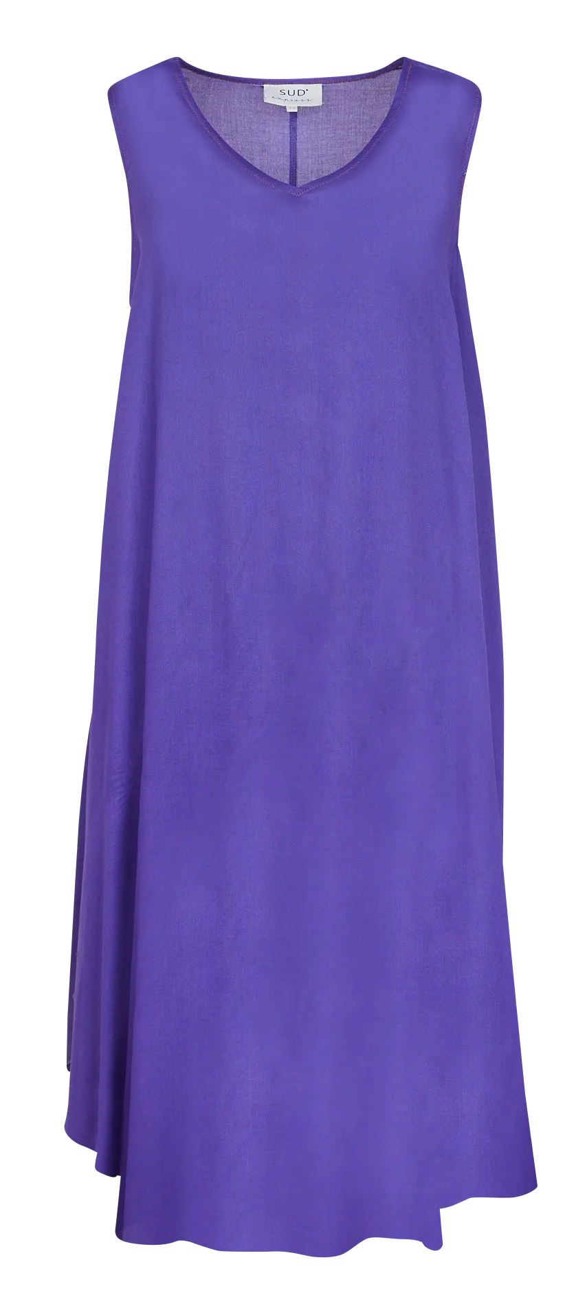 SUD EXPRESS RIMITI  VESTIDO MIDI HOLGADO SIN MANGAS EN VIOLETA