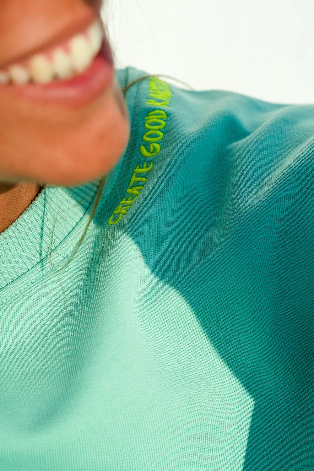 Sudadera Karma verde