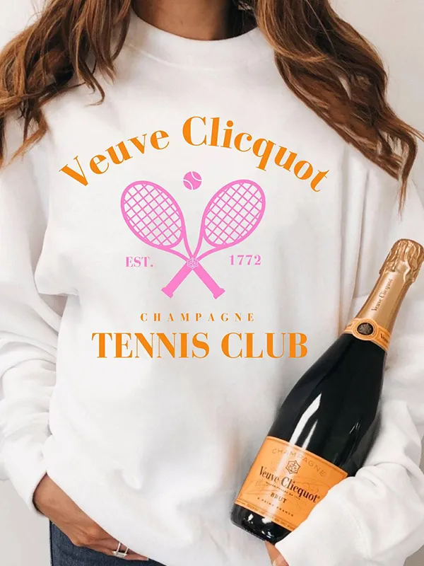 Sudaderas de manga larga con estampado de tenis