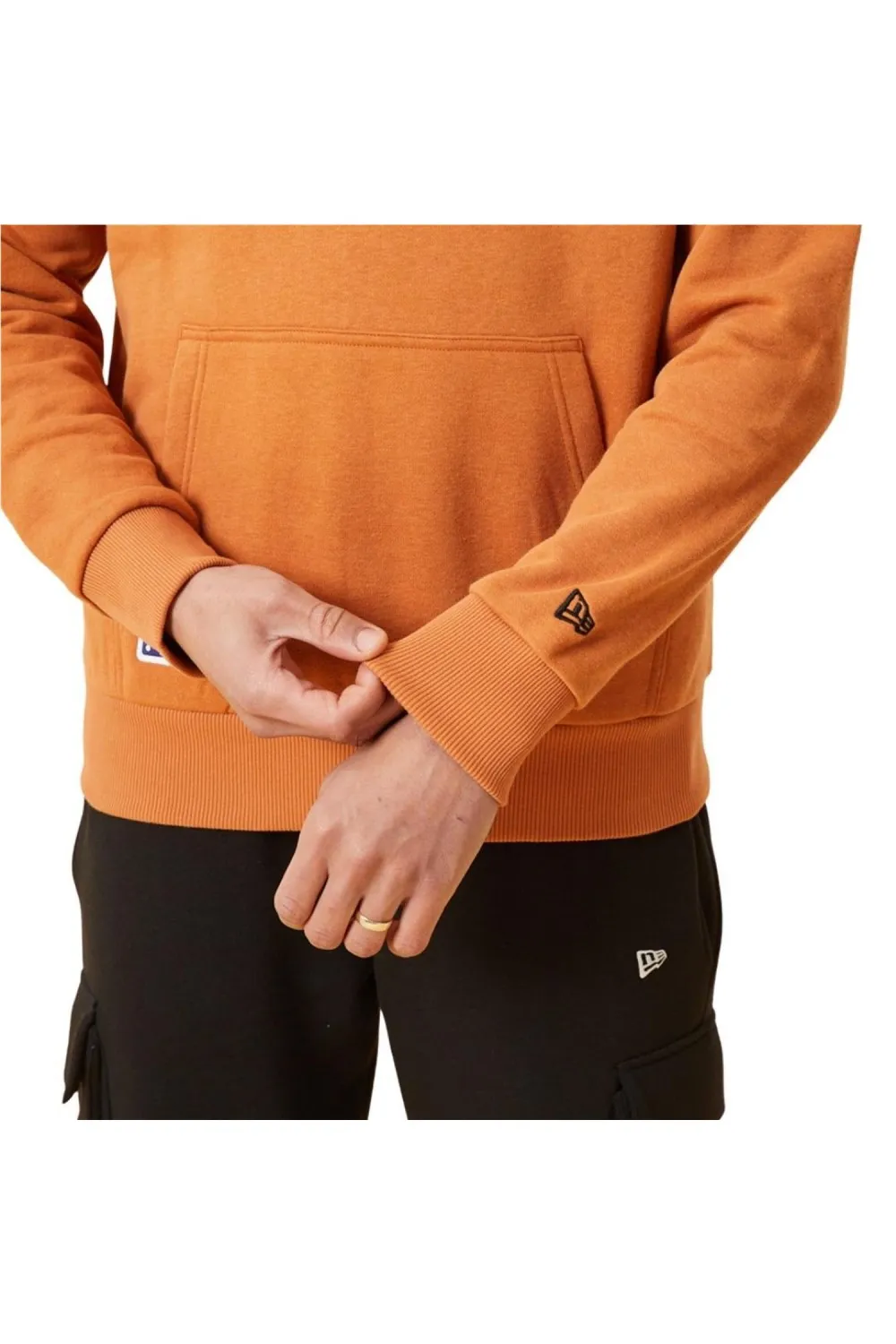 sudaderas new era team logo naranja 12893143