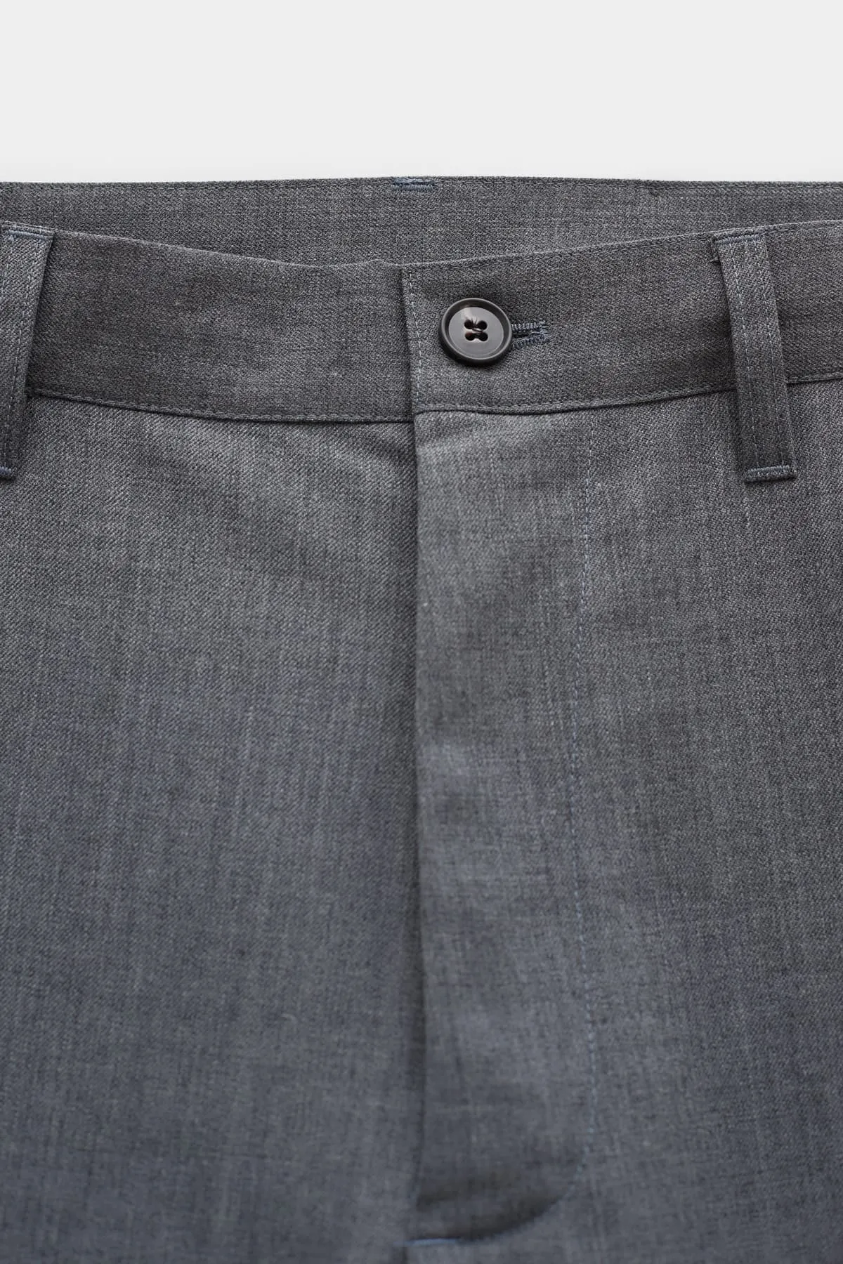 SUNFLOWER LIGHT GREY MELANGE WIDE TWIST TROUSER