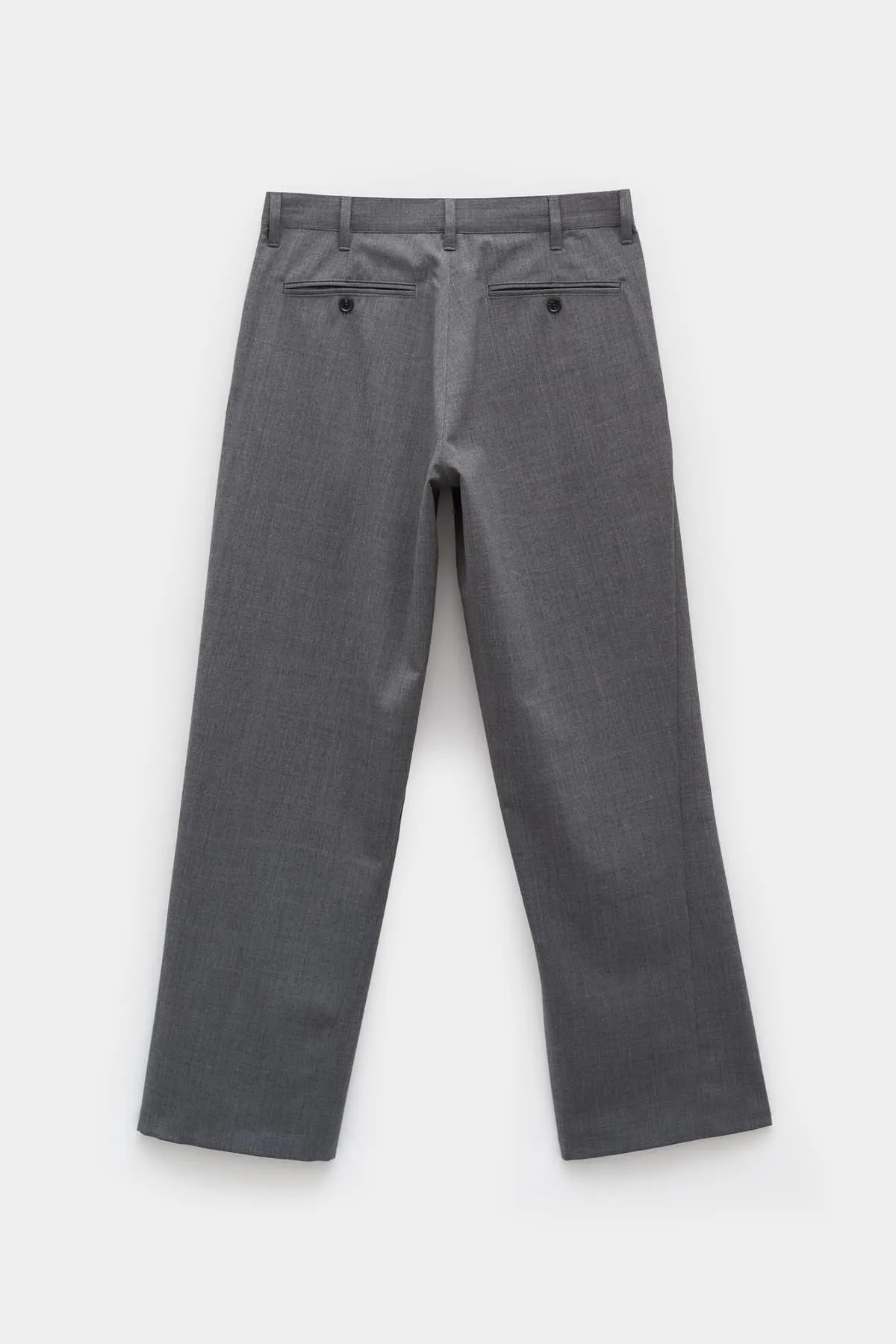 SUNFLOWER LIGHT GREY MELANGE WIDE TWIST TROUSER