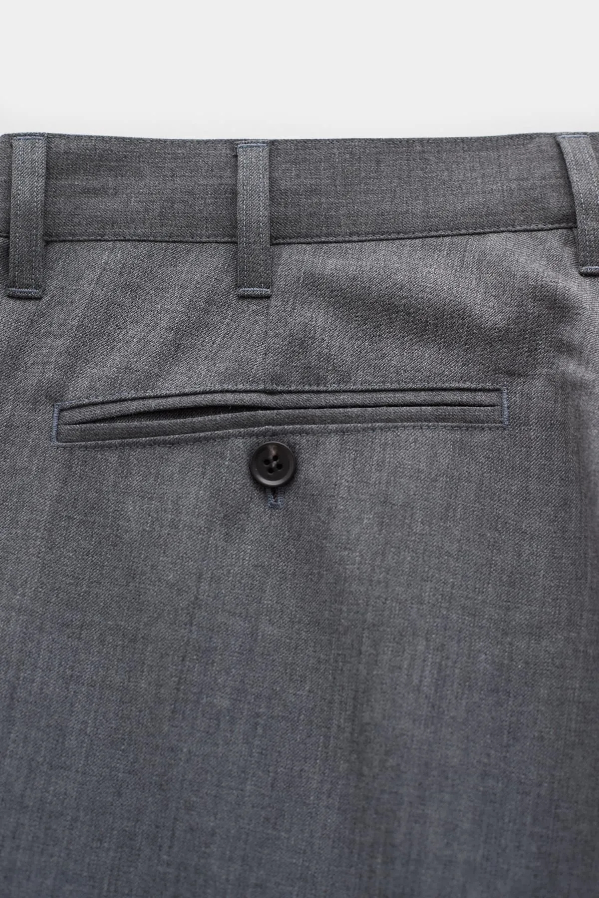 SUNFLOWER LIGHT GREY MELANGE WIDE TWIST TROUSER