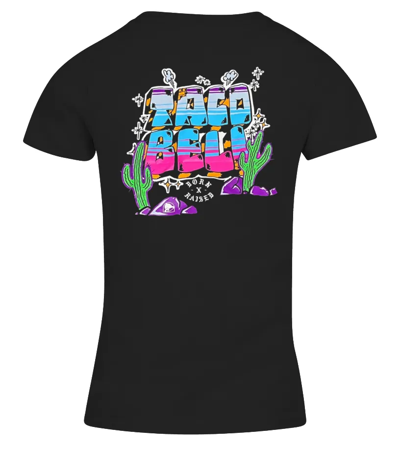 Taco Bell Born X Raised Shirt 2022 Camiseta cuello pico Mujer