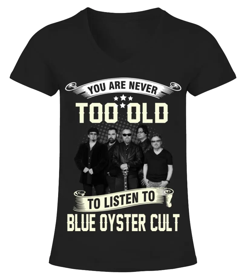 TO LISTEN TO BLUE OYSTER CULT Camiseta cuello pico Mujer