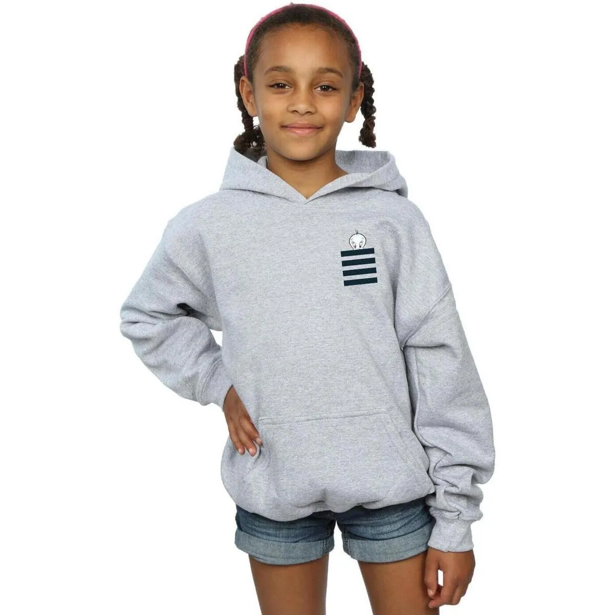 Tweety Pie Striped Faux Pocket