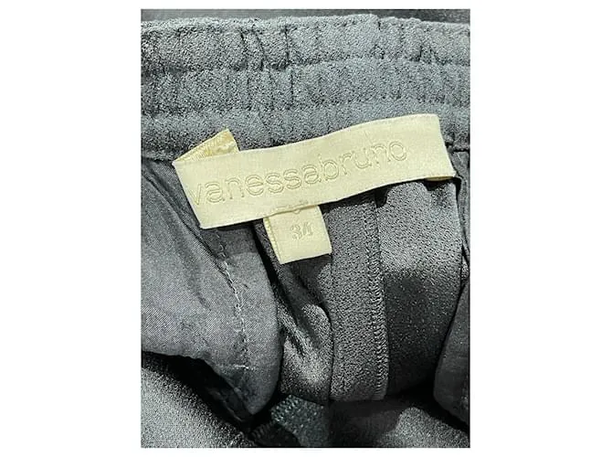 VANESSA BRUNO Pantalón T.fr 34 Viscosa Gris 