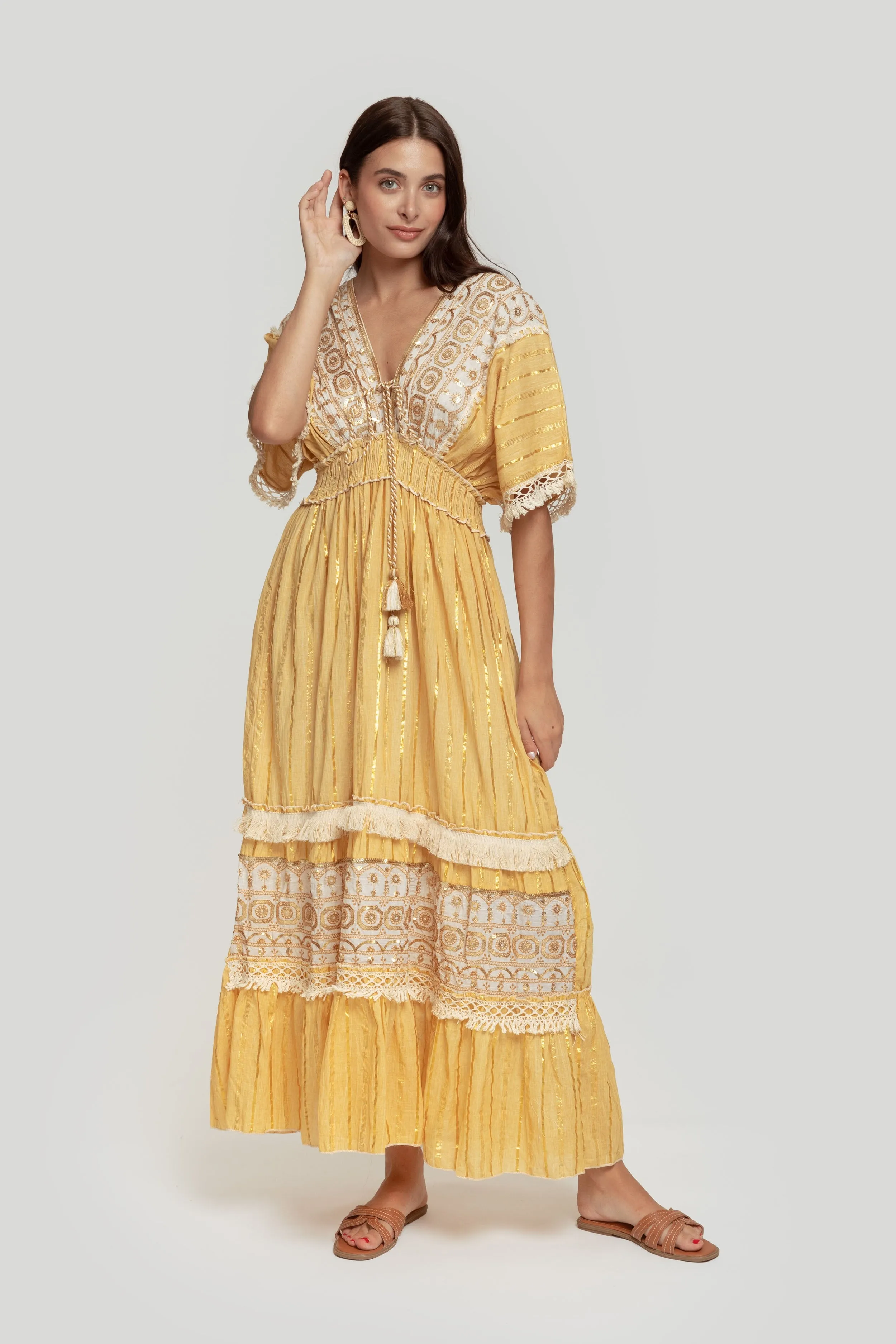 VESTIDO BOHO ABALORIOS