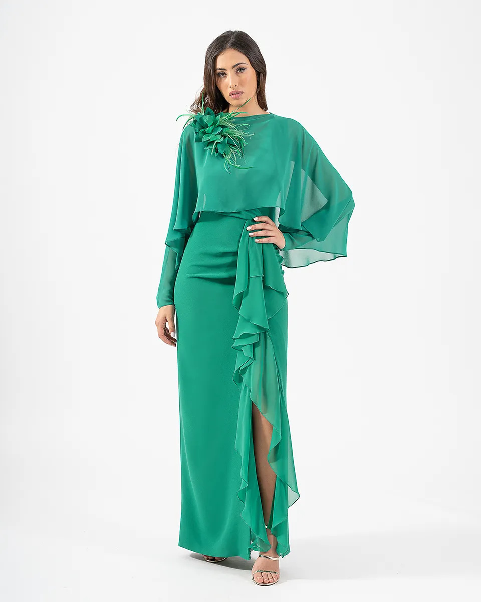 Vestido con capelina