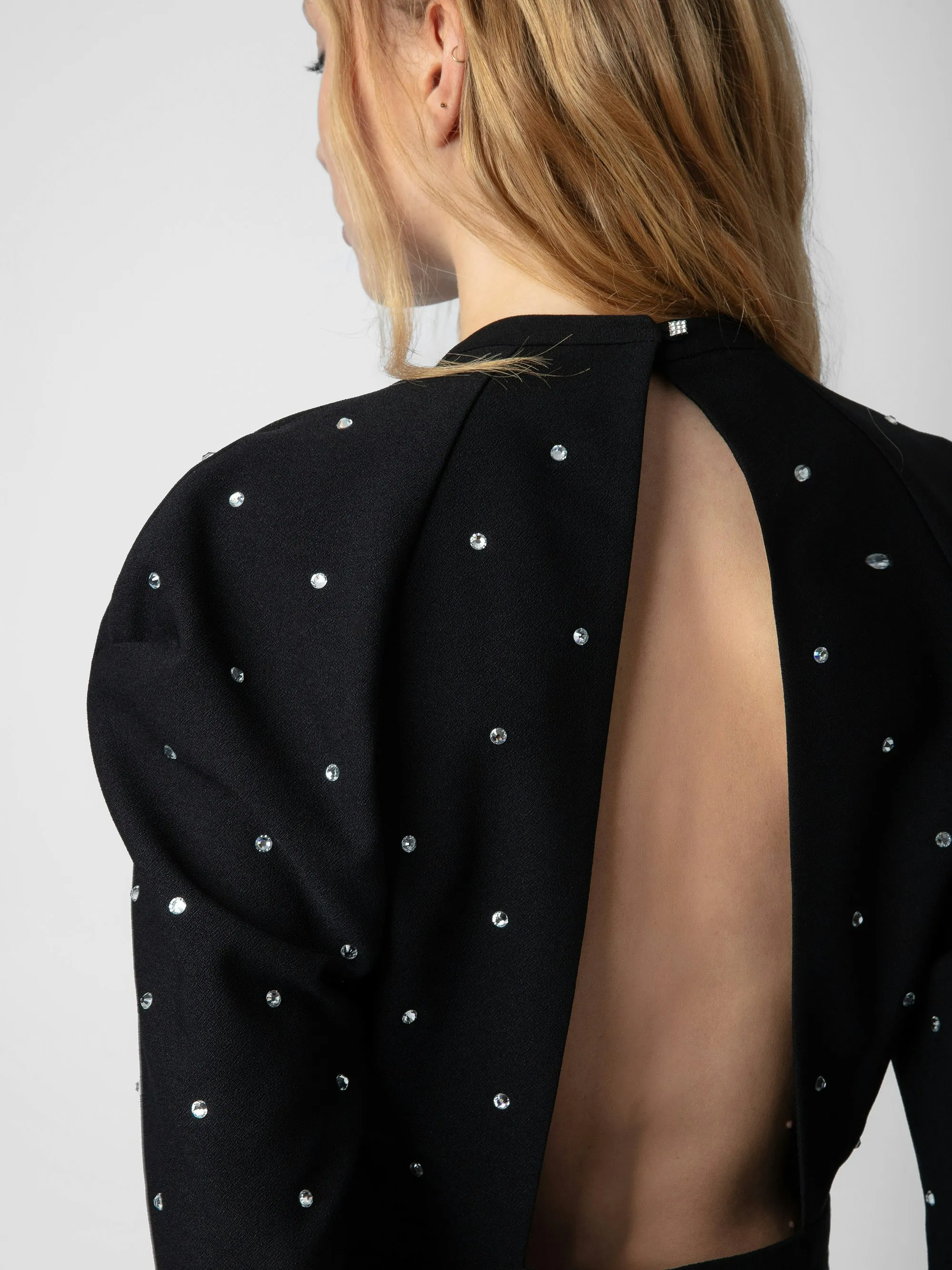 Vestido con strass Racia