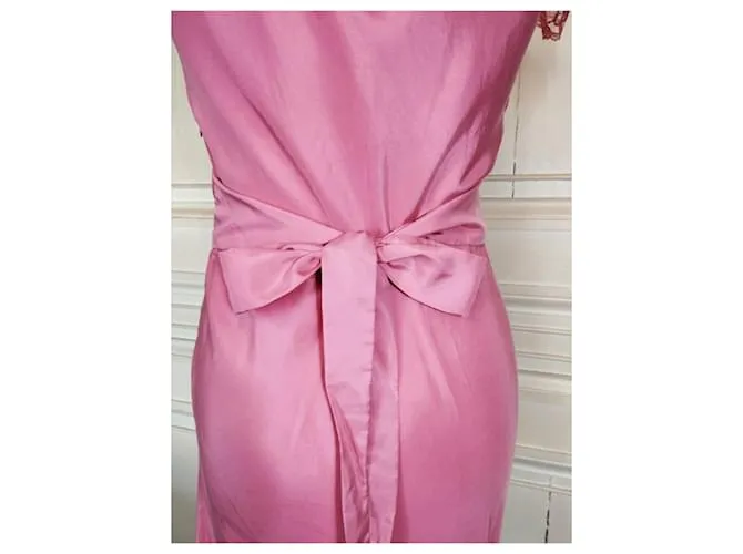 VESTIDO DE LENCERÍA MANOUSH WILD SILK SPIRIT T38/40 Rosa 