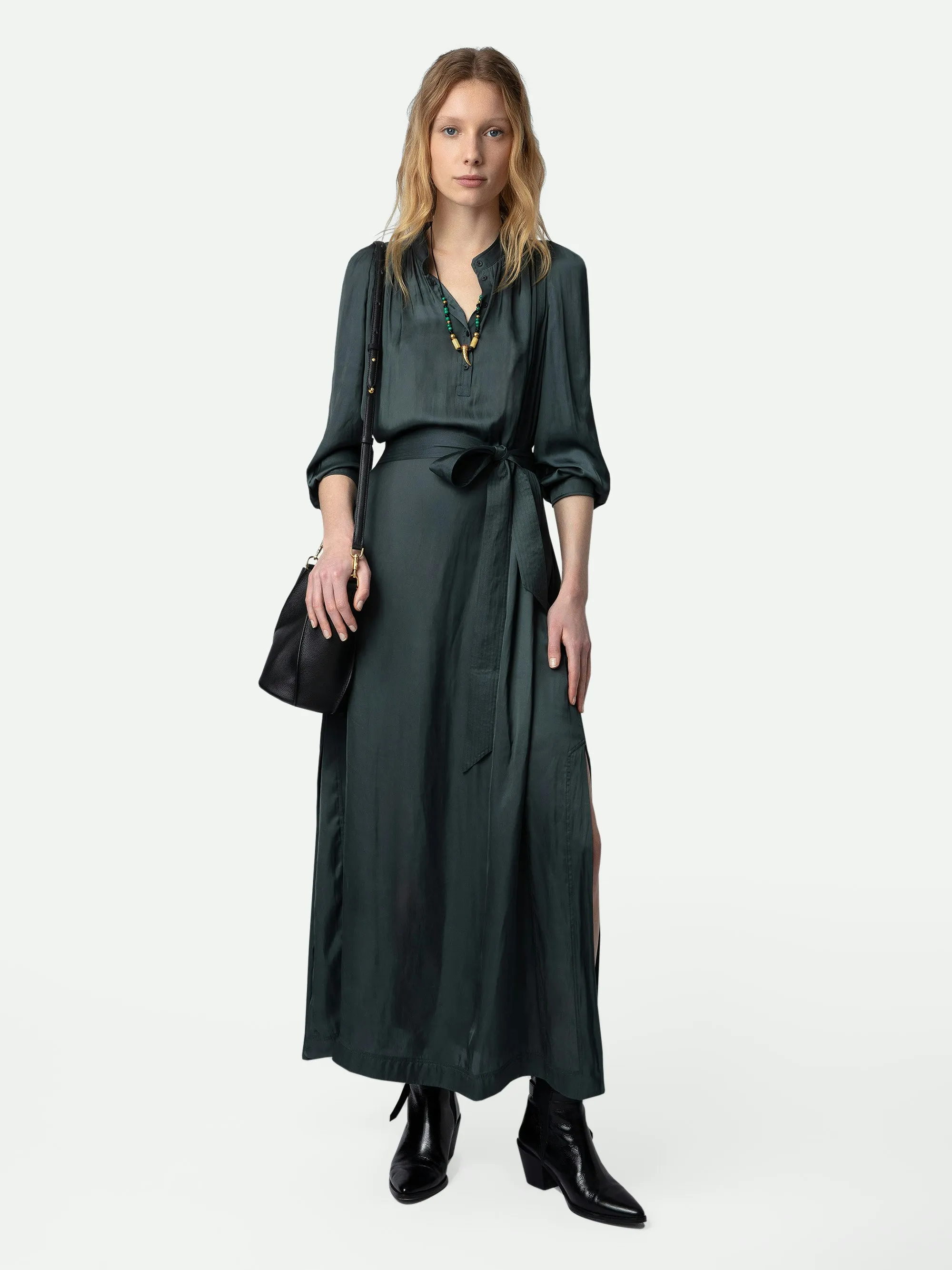 Vestido de Satén Ritchil