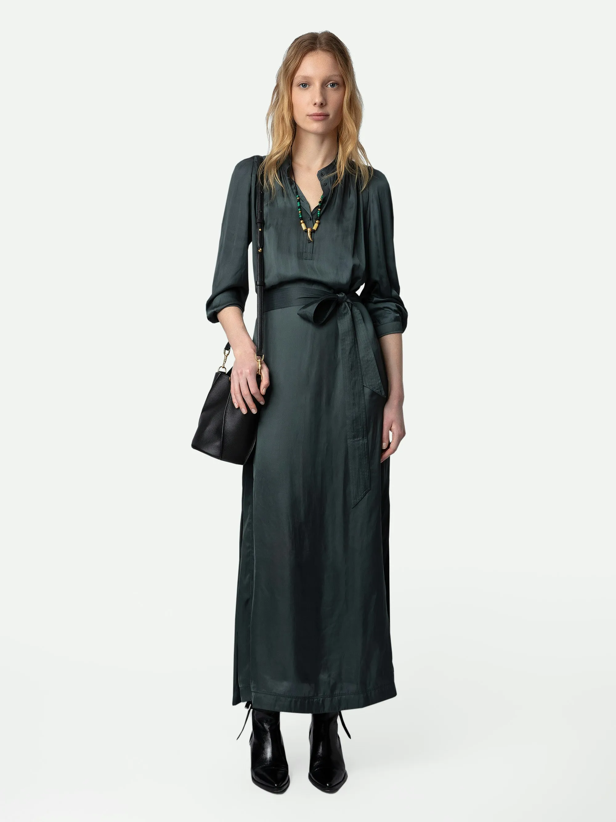 Vestido de Satén Ritchil