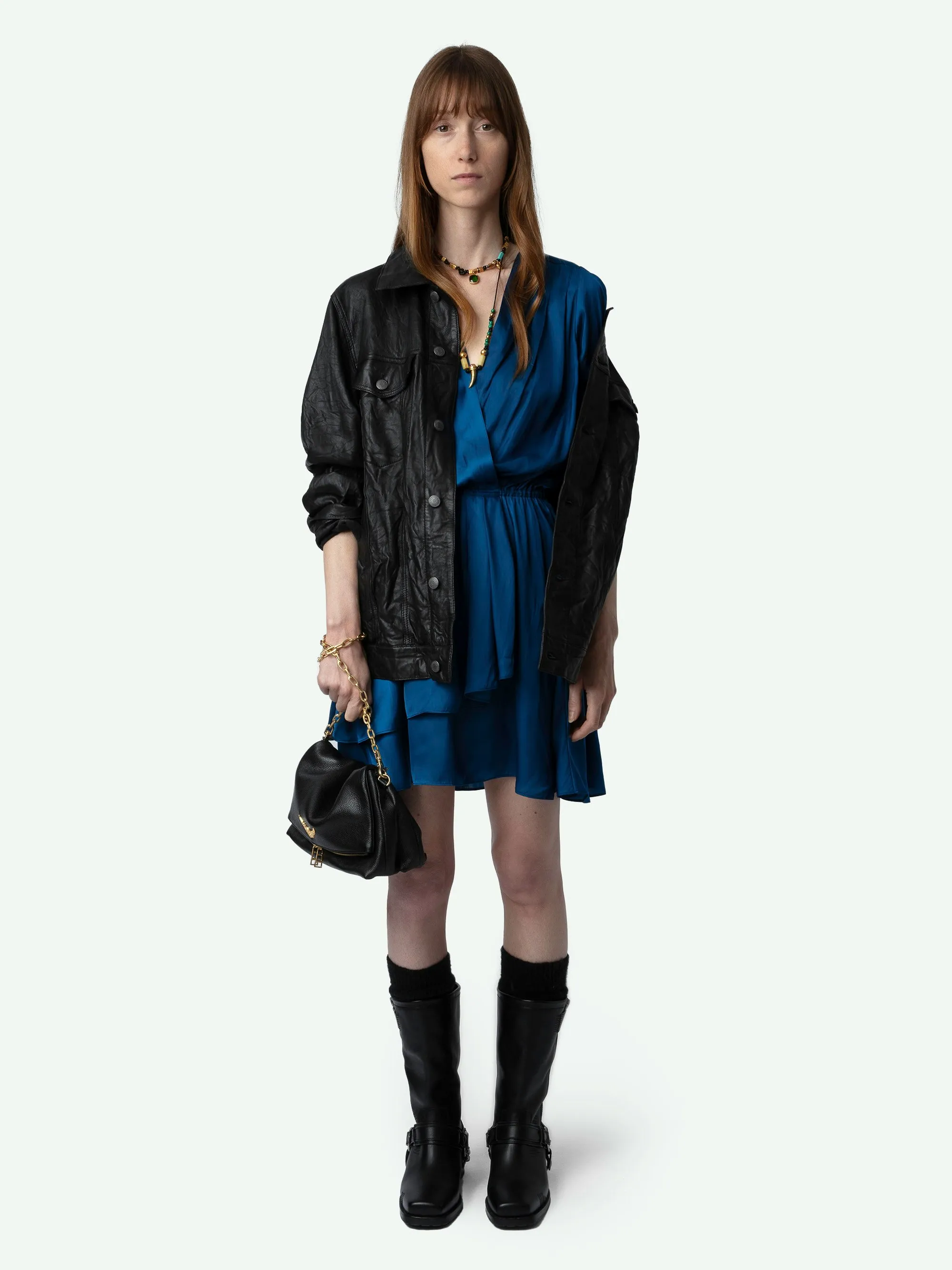 Vestido de Satén Rogers