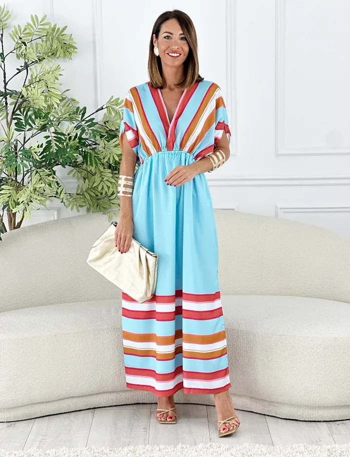 Vestido Holbox azul