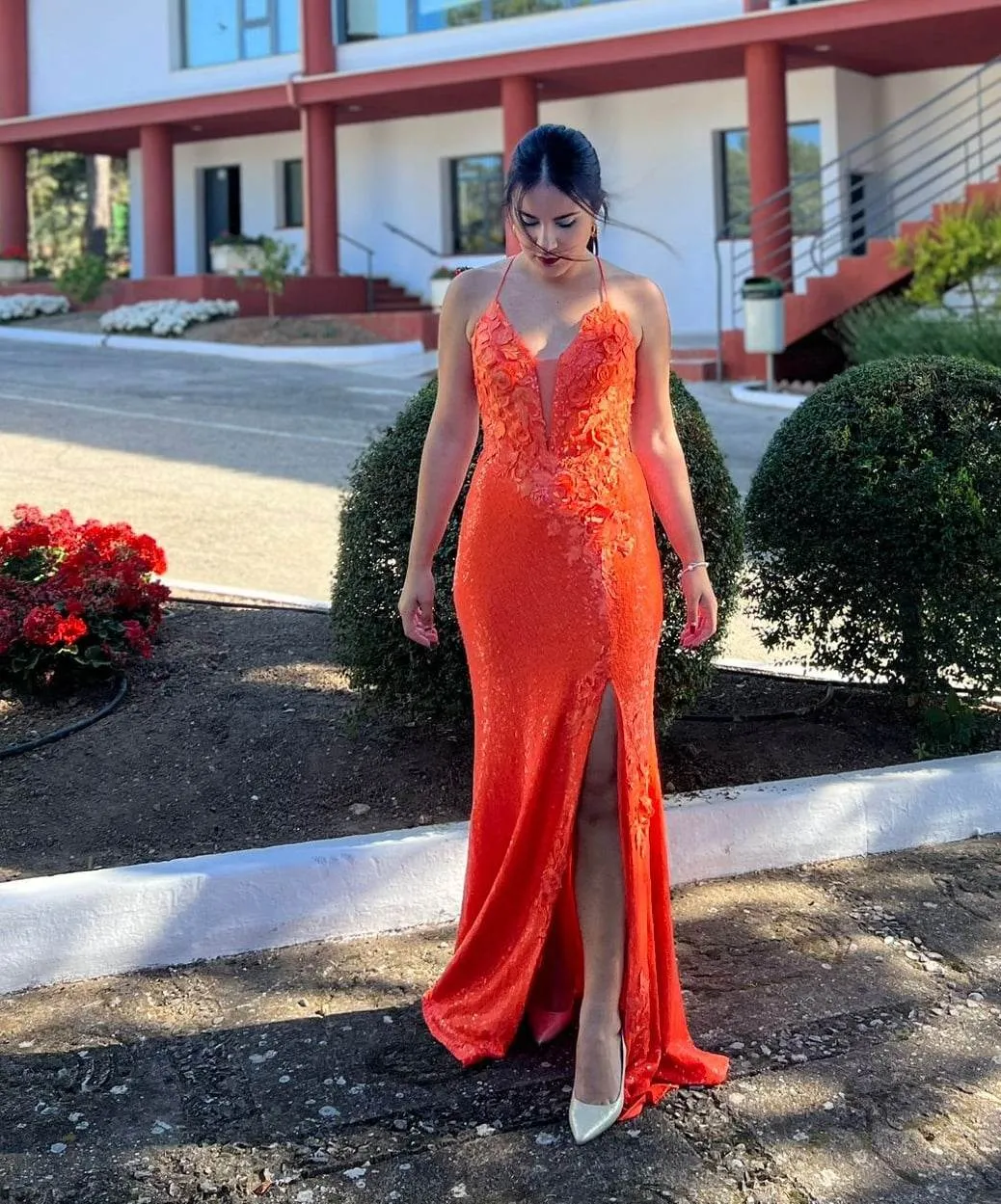 Vestido largo de fantasía