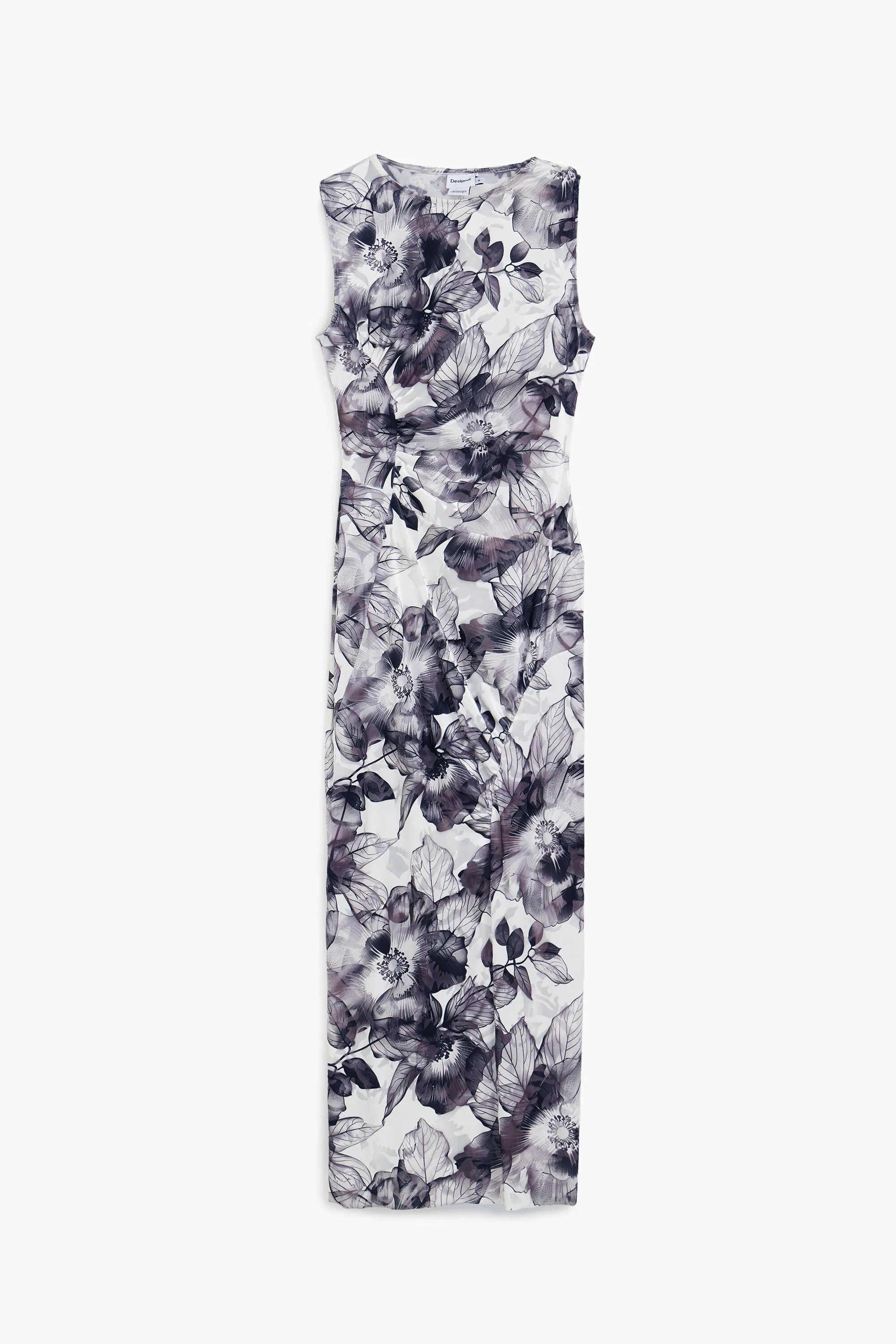 Vestido midi flores