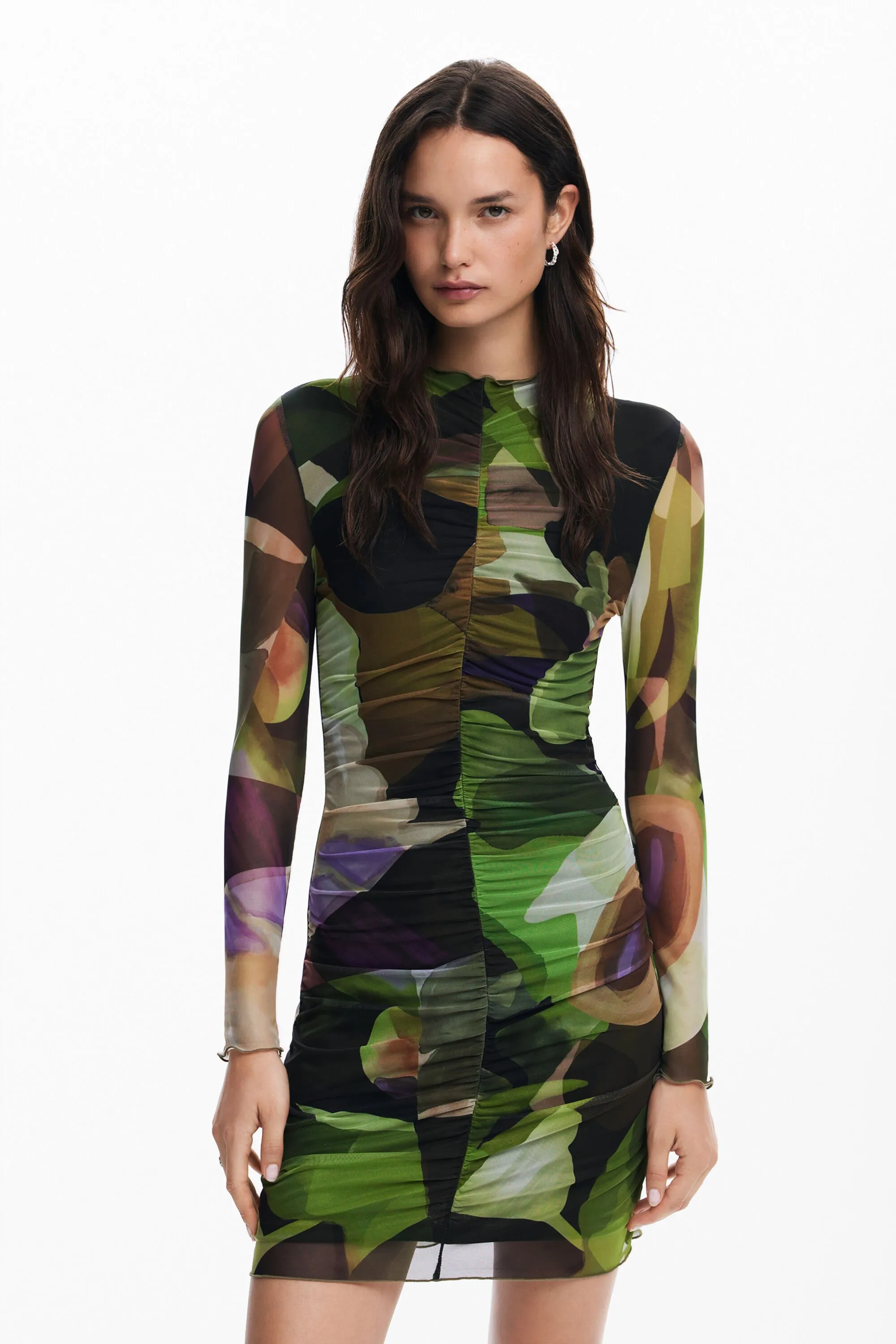 Vestido mini estampado M. Christian Lacroix