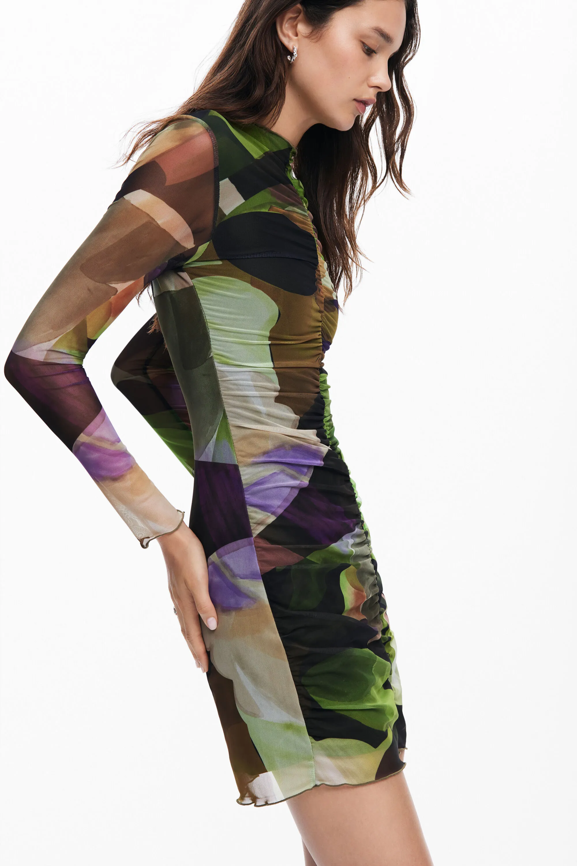Vestido mini estampado M. Christian Lacroix
