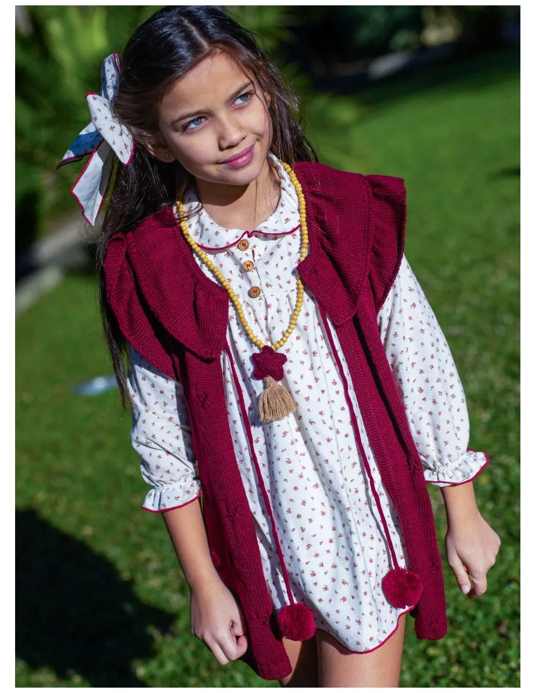 Vestido Niña Flores Colección Rubí La Martinica Moda Infantil