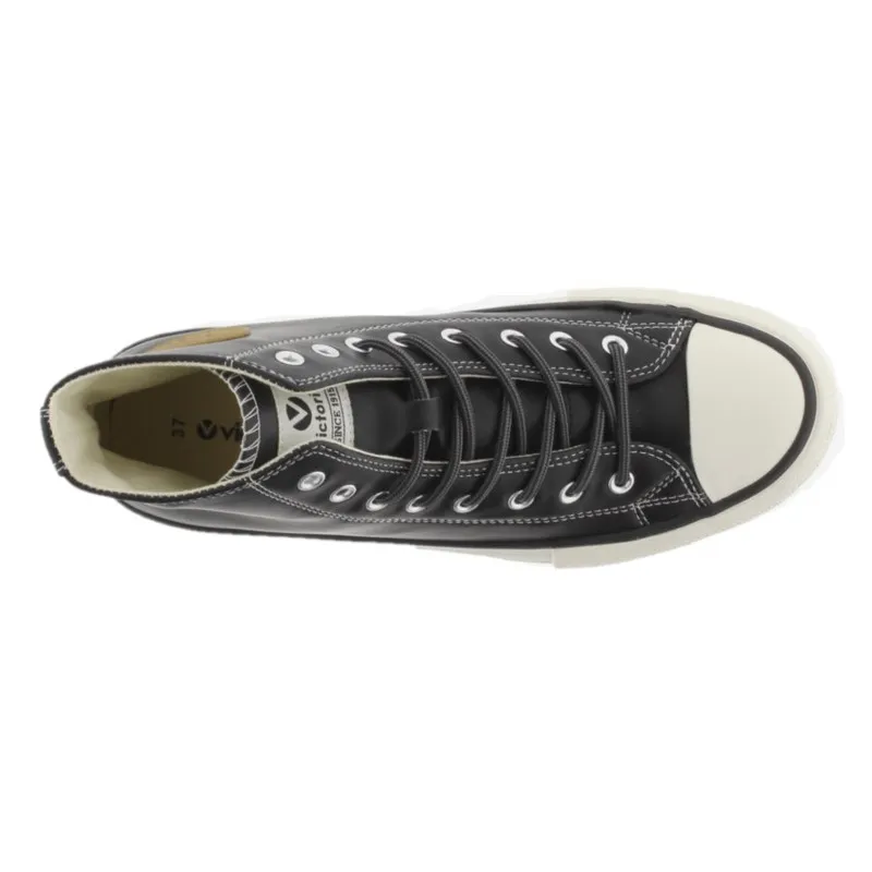 VICTORIA 1061123 Beige y Negro Bota basquet mujer